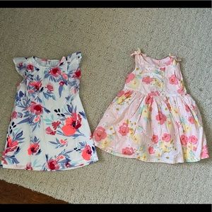 Spring Cherokee floral dress & Crazy 8 floral dress. Size 2
